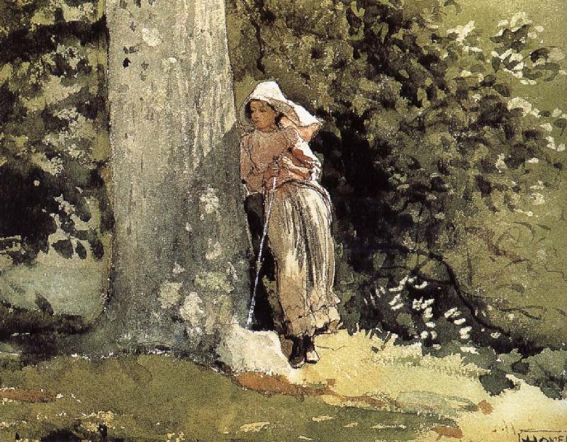 Winslow Homer Tired state Germany oil painting art